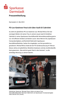 PS-Los-Gewinner Audi A3 Cabriolet