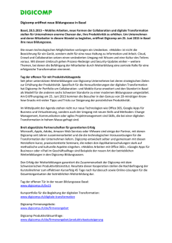 Digicomp er&ouml;ffnet neue Bildungsoase in Basel