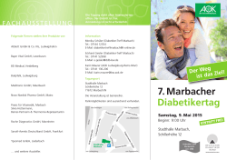 Diabetikertag Marbach - Deutscher Diabetiker Bund Landesverband