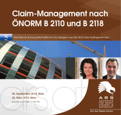 Claim-Management nach ÖNORM B 2110 und B2118_BoB.indd