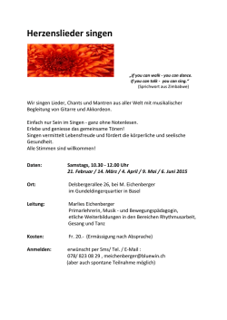 Herzenslieder singen