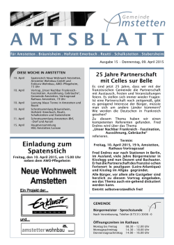Donnerstag, 09.04.2015