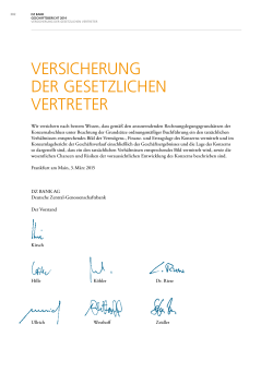 VERSICHERUNG DER GESETZLICHEN