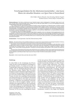 Early View - Deutsche Gesellschaft f&uuml;r Ur