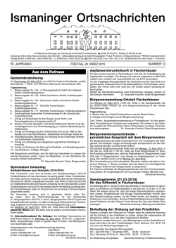 Ismaninger Ortsnachrichten