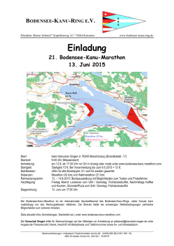 Einladung 21. Bodensee-Kanu