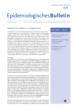 Epidemiologisches Bulletin 15/2015 (PDF, 147KB, Datei ist nicht