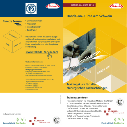 Hands-on-Kurse am Schwein