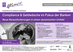 Compliance & Geldwäsche im Fokus der Banken