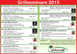 Eine &Uuml;bersicht der Grillseminare als PDF finden