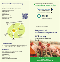 Tiergesundheit in der Schweineproduktion