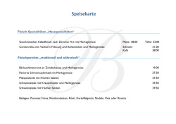 Speisekarte - Bad Ramsach