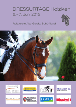 DRESSURTAGE Holziken - Reitverein Alte Garde Sch&ouml;ftland
