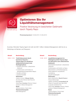Positive Verzinsung im besicherten Geldmarkt durch