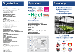 2. Sportmedizinisches Symposium 2015