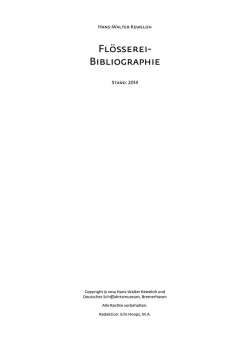 als pdf-Datei - Deutsche Flößerei