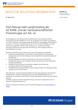 INVESTOR RELATIONS INFORMATION
