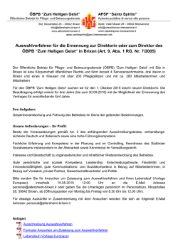 in Brixen (Art. 9, Abs. - &Ouml;BPB "Zum Heiligen Geist"