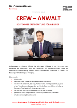 CREW – ANWALT
