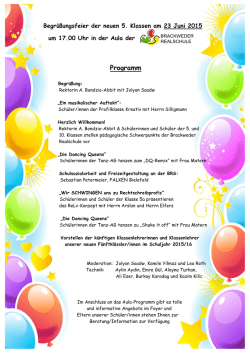 Programm - Brackweder Realschule