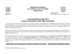 Staatliche Schul&auml;mter - Staatliches Schulamt Regensburg