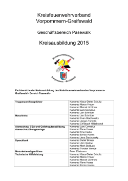 Lehrgangsplan Kreisfeuerwehrverband 2015 als PDF Datei