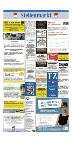 m/w - Fränkische Zeitung -E