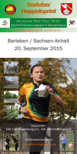 Barleber Doppelsprint - 20. September 2015