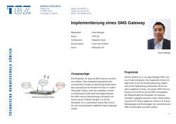 Impl ementie rung ein nes SMS Gateway y