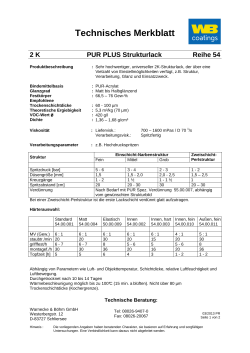 Warnex Durotect PUR PLUS Technisches Merkblatt DEUTSCH
