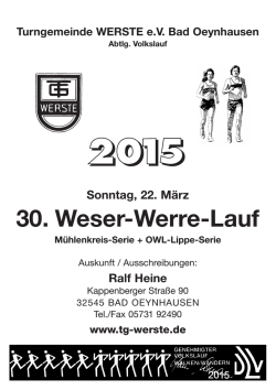 30. WESER-WERRE-Lauf