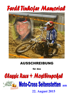 Ausschreibung Mostbirnpokal+Classic Race[...]