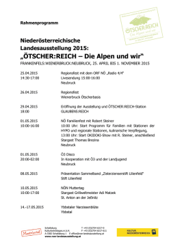 „ÖTSCHER:REICH – Die Alpen und wir“
