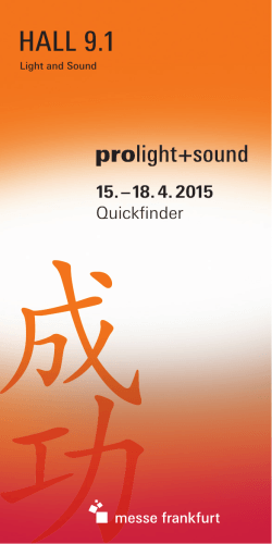 Quickfinder Hall 9.1 - Prolight + Sound