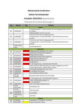 PDF-Kalender - Marienschule Euskirchen