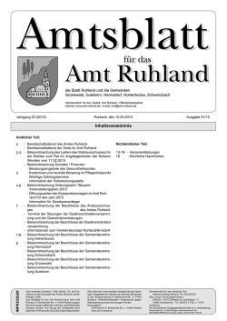 Inhaltsverzeichnis