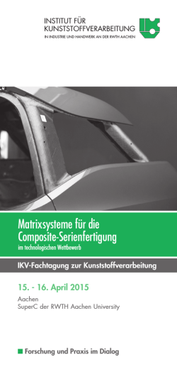 AKTUELL - Institut für Kunststoffverarbeitung