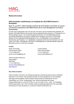 Infos - HIAG Immobilien