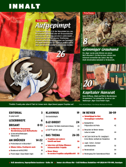 Inhaltsverzeichnis der DJZ 05/2015
