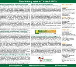 Ein Leben lang lernen im Landkreis G&ouml;rlitz