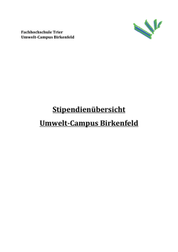 Übersicht - Umwelt-Campus Birkenfeld