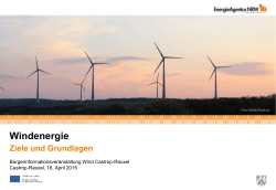 Windenergie Ziele und Grundlagen - Stadtwerke CASTROP