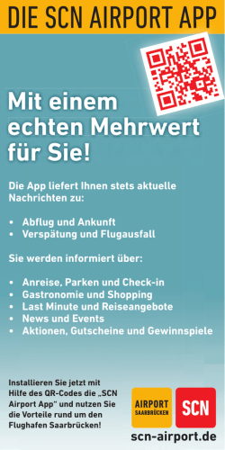 DIE SCN AIRPORT APP - Flughafen Saarbrücken