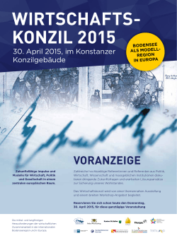 WIRTSCHAFTS- KONZIL 2015 - IHK Hochrhein