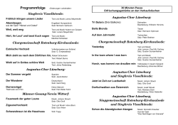 Singkreis Visselhövede: Chorgemeinschaft RotenburgKirchwalsede