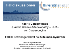 Fall 2: Gitelman-Syndrom - Fischland Symposium 2015