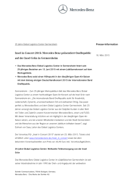 Pressemitteilung Mercedes-Benz vom 18.03.15