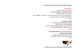 Unsere aktuelle Weinkarte