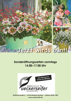 Jetzt wirds bunt!