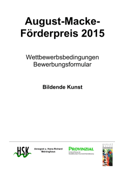 Wettbewerbsbedingungen 2015